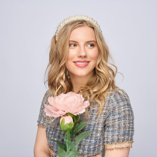 *LIMITED STOCK*Penelope - Ivory Pearl Diamanté Headband