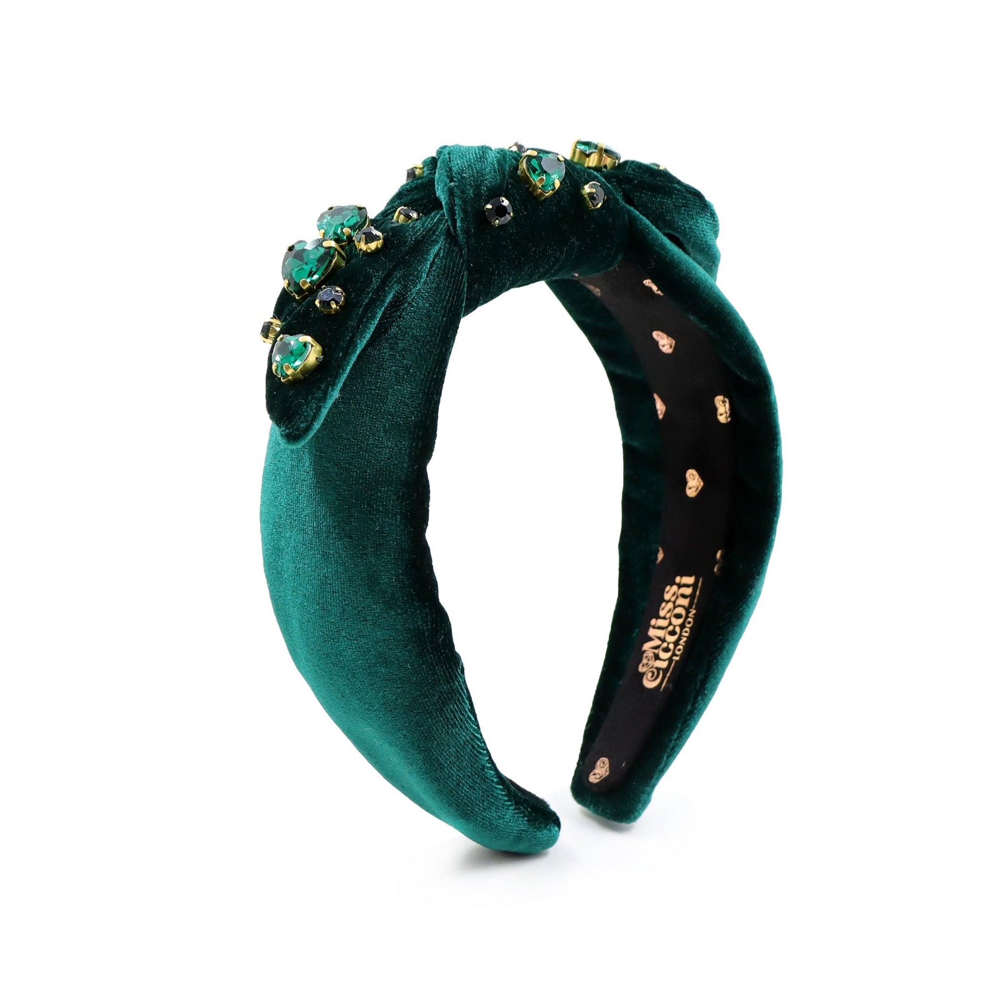 Vanessa - Headband - Emerald Green Velvet