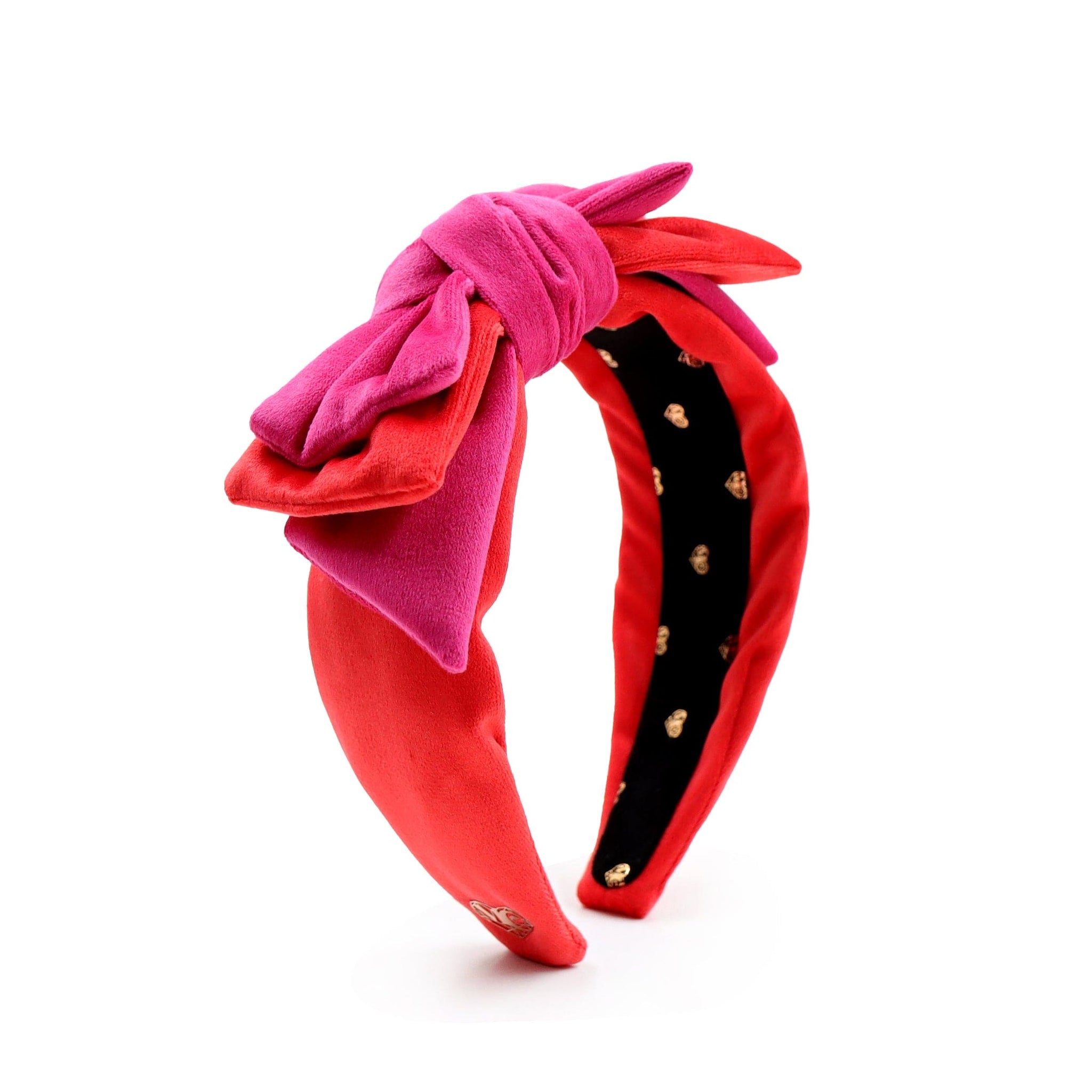 Eliza - Headband - Red and Pink Velvet